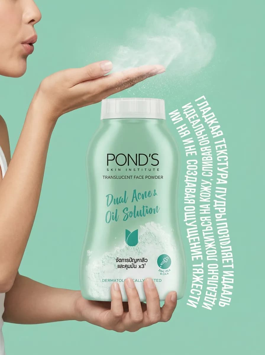 Средство для лица POND'S — карточка с инфографикой